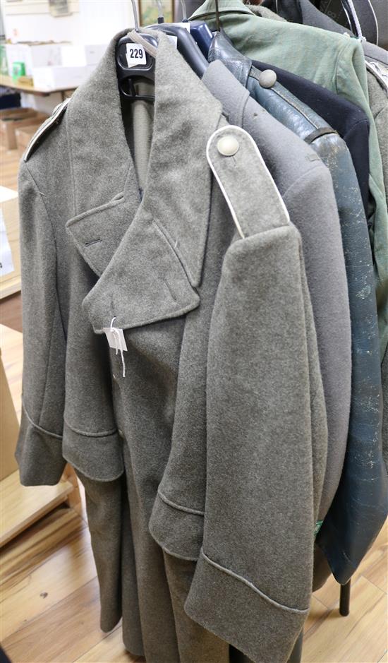 A German tunic, trousers and coat
